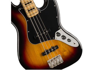 Squier Classic Vibe '70s Jazz Bass[REG], Maple Fingerboard, 3-Color Sunburst click to zoom image