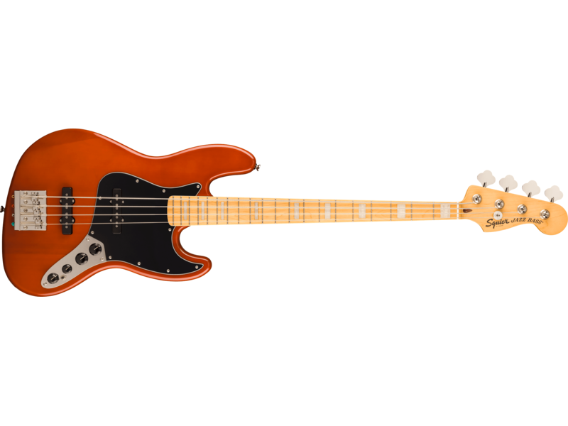 Squier Classic Vibe[TM] Active '70s Jazz Bass[REG], Maple Fingerboard, Black Pickguard, Mocha click to zoom image