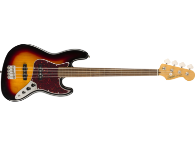 Squier Classic Vibe '60s Jazz Bass® Fretless, Laurel Fingerboard, 3-Color Sunburst