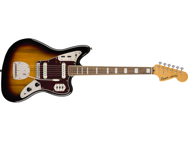 Squier Classic Vibe '70s Jaguar[REG], Laurel Fingerboard, 3-Color Sunburst click to zoom image