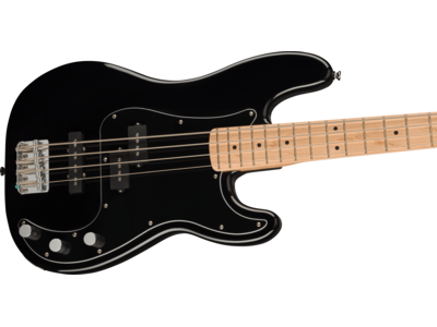Squier Affinity Series[REG] Precision Bass[REG] PJ Pack, Maple Fingerboard, Black, Gig Bag, Rumble 15 - 230V UK click to zoom image