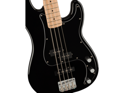 Squier Affinity Series[REG] Precision Bass[REG] PJ Pack, Maple Fingerboard, Black, Gig Bag, Rumble 15 - 230V UK click to zoom image