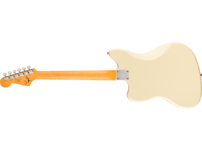 Squier J Mascis Jazzmaster[REG], Laurel Fingerboard, Gold Anodized Pickguard, Vintage White click to zoom image