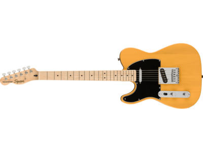 Squier Affinity Series® Telecaster® Left-Handed, Maple Fingerboard, Black Pickguard, Butterscotch Blonde