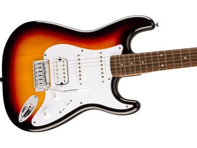 Squier Affinity Series[REG] Stratocaster[REG] Junior HSS, Laurel Fingerboard, White Pickguard, 3-Color Sunburst click to zoom image