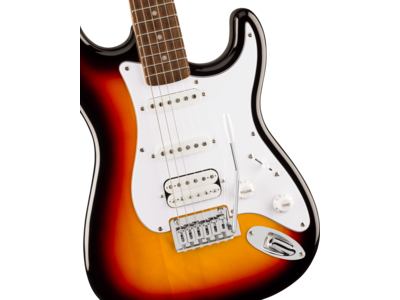 Squier Affinity Series[REG] Stratocaster[REG] Junior HSS, Laurel Fingerboard, White Pickguard, 3-Color Sunburst click to zoom image
