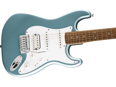 Squier Affinity Series[REG] Stratocaster[REG] Junior HSS, Laurel Fingerboard, White Pickguard, Ice Blue Metallic click to zoom image