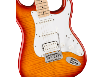 Squier Affinity Series[REG] Stratocaster[REG] FMT HSS, Maple Fingerboard, White Pickguard, Sienna Sunburst click to zoom image