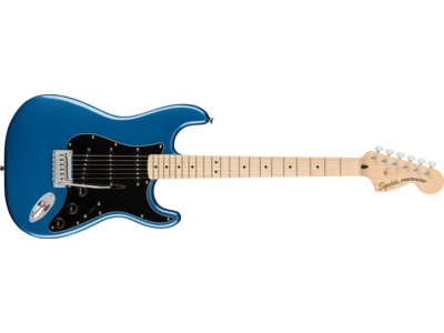 Squier Affinity Series® Stratocaster®, Maple Fingerboard, Black Pickguard, Lake Placid Blue