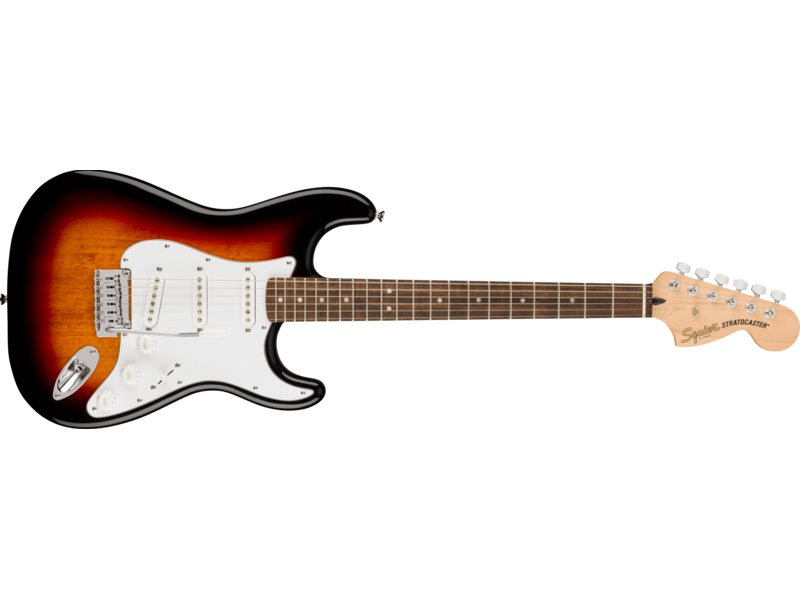 Squier Affinity Series[REG] Stratocaster[REG], Laurel Fingerboard, White Pickguard, 3-Color Sunburst click to zoom image