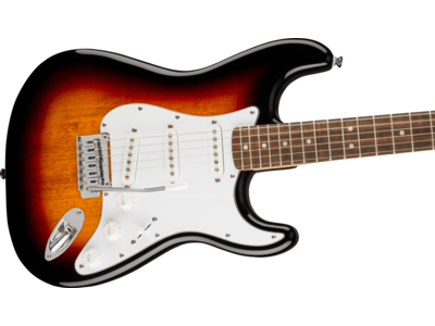 Squier Affinity Series[REG] Stratocaster[REG], Laurel Fingerboard, White Pickguard, 3-Color Sunburst click to zoom image