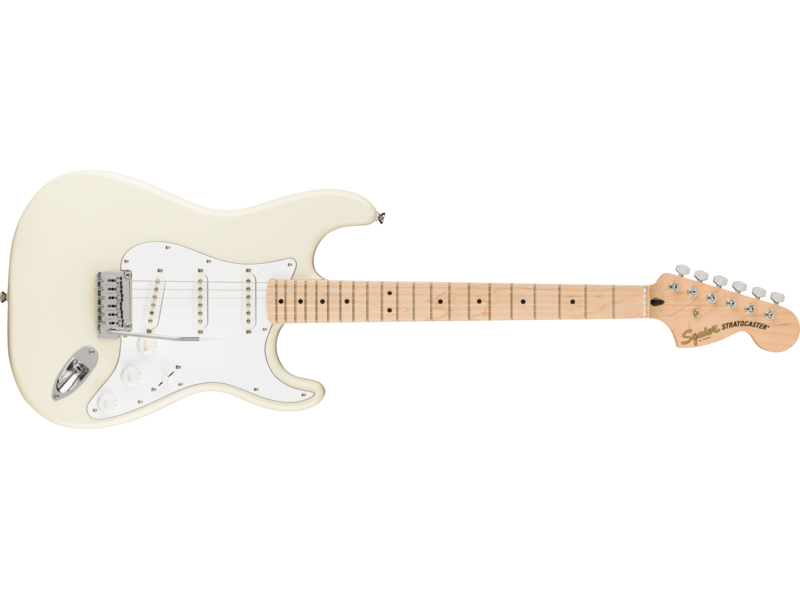 Squier Affinity Series[REG] Stratocaster[REG], Maple Fingerboard, White Pickguard, Olympic White click to zoom image