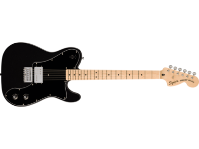 Squier Paranormal Esquire® Deluxe, Maple Fingerboard, Black Pickguard, Metallic Black