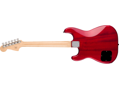 Squier Paranormal Strat-O-Sonic, Laurel Fingerboard, Black Pickguard, Crimson Red Transparent click to zoom image