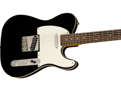 Squier Classic Vibe Baritone Custom Telecaster[REG], Laurel Fingerboard, Parchment Pickguard, Black click to zoom image