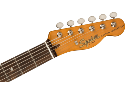 Squier Classic Vibe Baritone Custom Telecaster[REG], Laurel Fingerboard, Parchment Pickguard, Black click to zoom image
