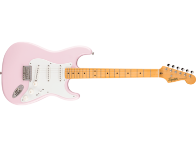 Squier Classic Vibe<sup>TM</sup> '50s Stratocaster® HT, Maple Fingerboard, Parchment Pickguard, Shell Pink 