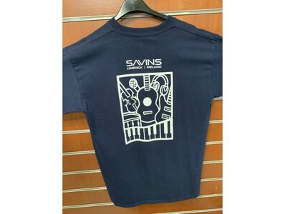 Savins Design Navy T-shirt click to zoom image