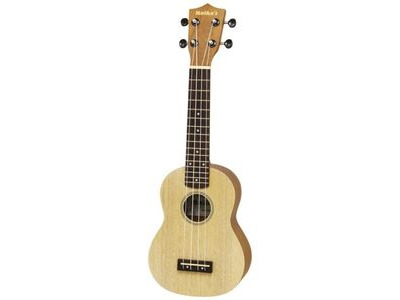 Aria Maikai MKU1 Soprano Ukulele with Bag, Natural