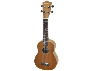 Aria Maikai MKU1 Soprano Ukulele with Bag, See Through Brown 