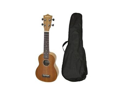 Aria Maikai MKU1 Soprano Ukulele with Bag, See Through Brown click to zoom image