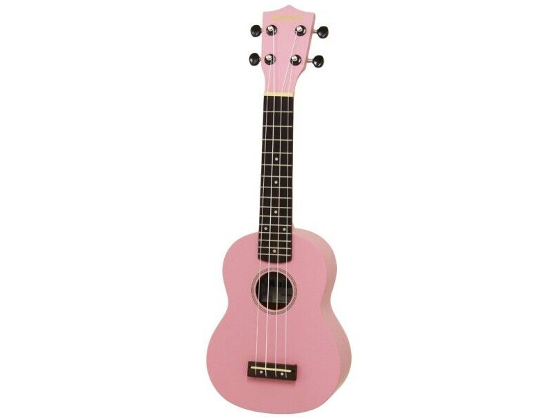 Aria Maikai MKU1 Soprano Ukulele with Bag, Pink click to zoom image
