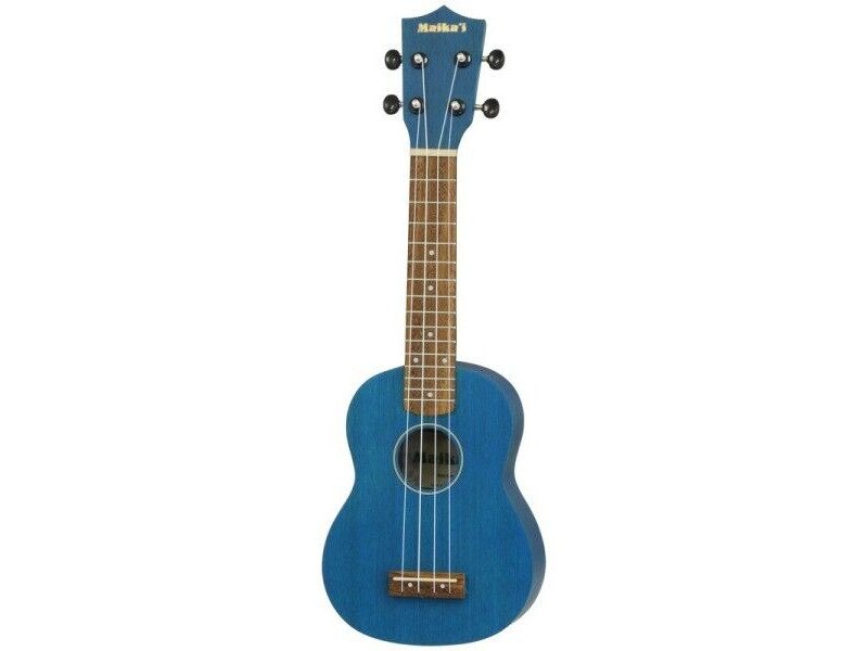 Aria Maikai MKU1 Soprano Ukulele with Bag, See Through Blue click to zoom image