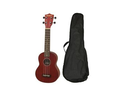 Aria Maikai MKU1 Soprano Ukulele with Bag, Red click to zoom image