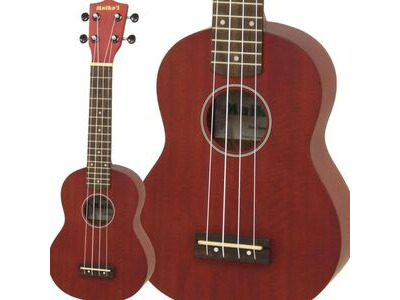Aria Maikai MKU1 Soprano Ukulele with Bag, Red click to zoom image