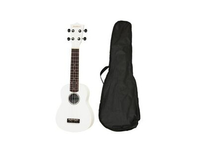 Aria Maikai MKU1 Soprano Ukulele with Bag, White click to zoom image