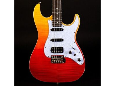 Jet JS600 TRS Electric Guitar – HSS Super Strat with Flamed Maple Top