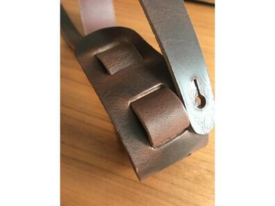 Liam's Leathers Handmade Leather Guitar Strap click to zoom image