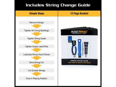Music Nomad MN218 String Change Tool Kit – 6 Piece Guitar Maintenance Set click to zoom image