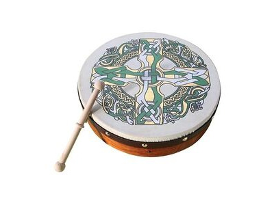 Waltons 12" Bodhran Pack Celtic Cross click to zoom image
