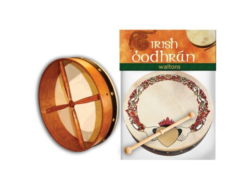 Waltons 8" Bodhran Claddagh Ring click to zoom image
