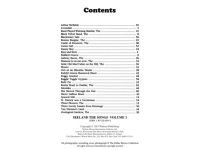 Waltons Ireland The Songs Volume 1 (Lyrics Melody Chords) click to zoom image