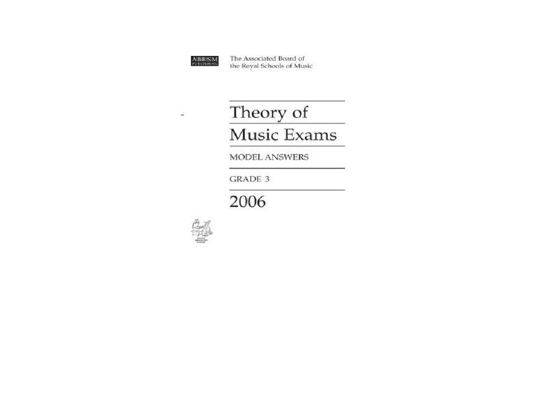 ABRSM Theory of Music Exams 2006, Model Answers Grade 3 click to zoom image