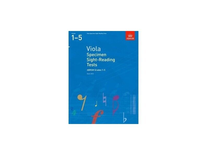 ABRSM Viola Specimen Sight-Reading Tests Grades 1-5 click to zoom image