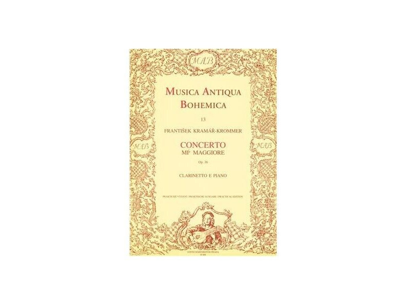 Barenreiter Musica Antiqua  Bohemica : Concerto E flat major Clarinet click to zoom image