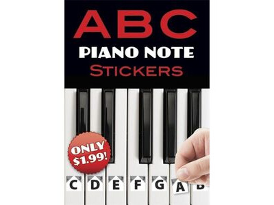 Dover Publications A B C Piano Note Stickers