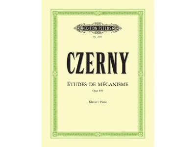 Edition Peters Czerny: 30 Studies of Mechanism Op. 849 