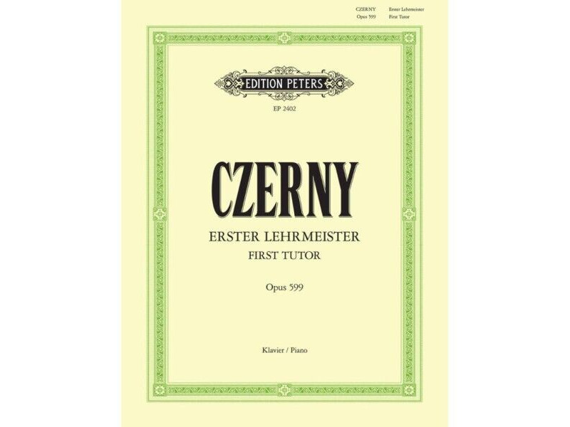 Edition Peters Czerny: First Tutor Op. 599 click to zoom image