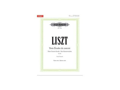 Edition Peters Liszt : Three Concert Etudes (Piano Solo)