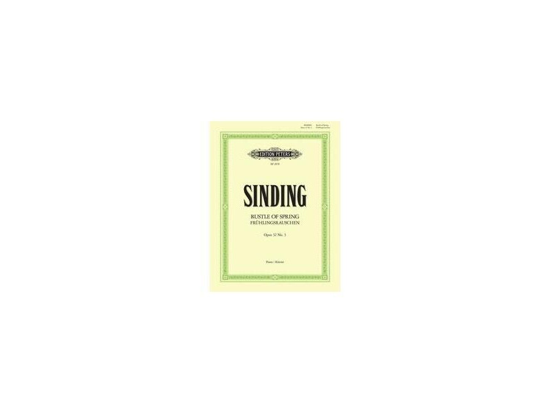 Edition Peters Sinding : Rustle Of Spring Piano click to zoom image