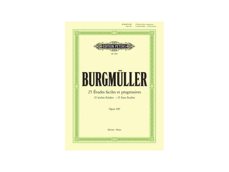 Edition Peters Burgmüller: 25 Easy & Progressive Studies O.P. 100 click to zoom image