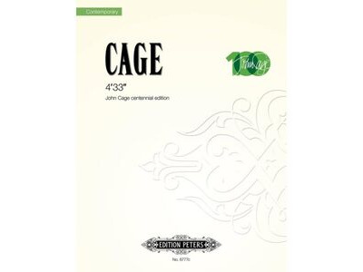 Edition Peters Cage 4'33" centennial edition