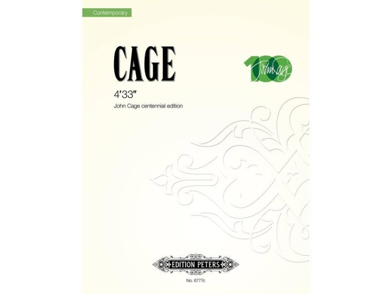 Edition Peters Cage 4'33" centennial edition click to zoom image