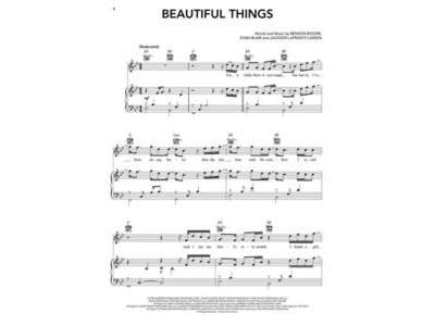 Hal Leonard Benson Boone Sheet Music Collection (Piano Vocal Guitar) click to zoom image