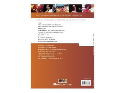 Hal Leonard Really Easy Piano: Motown Hits click to zoom image
