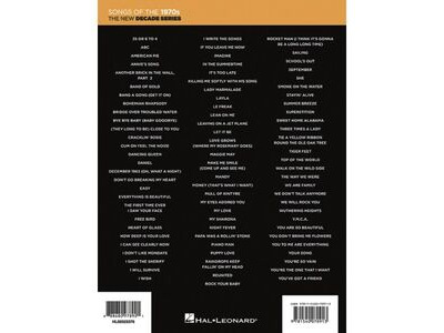 Hal Leonard The New Decade Series: Songs of the 1970's click to zoom image